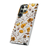 Aesthetic Earth Tone Classy Elegant Flower Floral Phone Case. iPhone 15,14,13,12,11,X,8,7,6. Samsung, Google Pixle