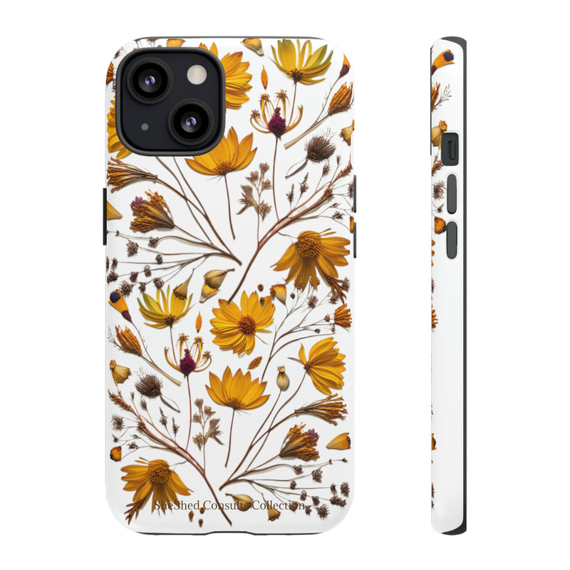 Aesthetic Earth Tone Classy Elegant Flower Floral Phone Case. iPhone 15,14,13,12,11,X,8,7,6. Samsung, Google Pixle