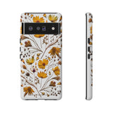 Aesthetic Earth Tone Classy Elegant Flower Floral Phone Case. iPhone 15,14,13,12,11,X,8,7,6. Samsung, Google Pixle