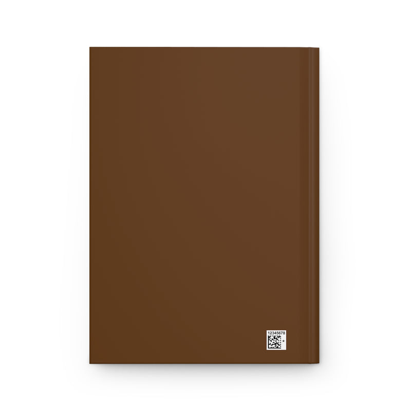 Aesthetic, Neurodiverse, Calming, Organizer, Customizable, Brown Empress, Hardcover Journal Matte - Ruled Line