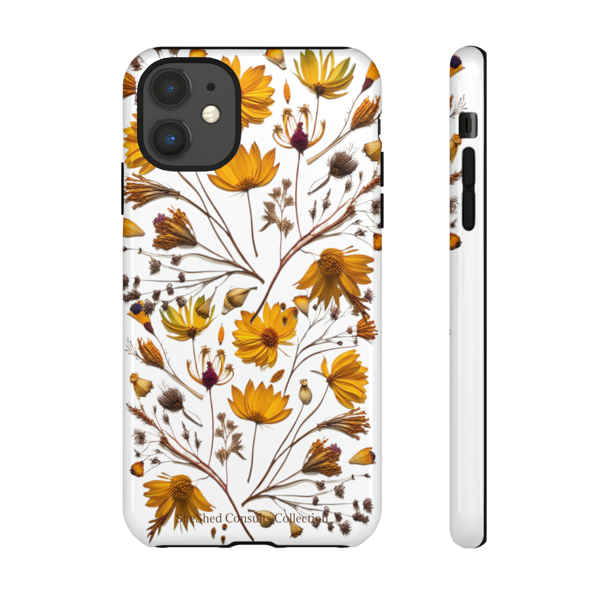 Aesthetic Earth Tone Classy Elegant Flower Floral Phone Case. iPhone 15,14,13,12,11,X,8,7,6. Samsung, Google Pixle