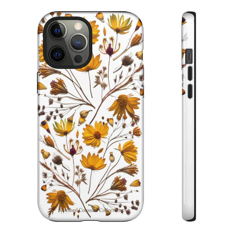 Aesthetic Earth Tone Classy Elegant Flower Floral Phone Case. iPhone 15,14,13,12,11,X,8,7,6. Samsung, Google Pixle