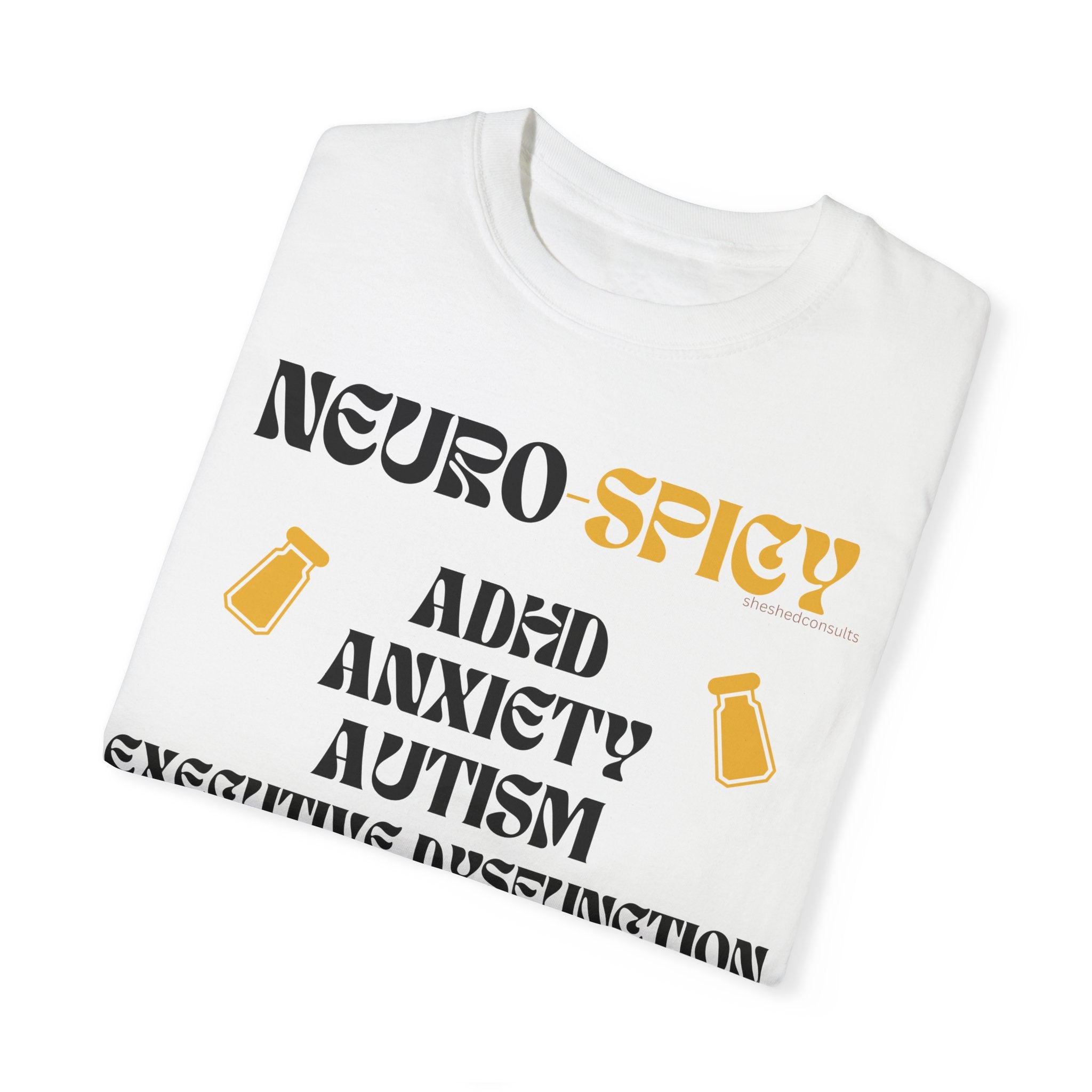 Elevate Your Spirit : Unisex Mental Health NeuroSpicy List T-shirt