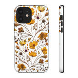 Aesthetic Earth Tone Classy Elegant Flower Floral Phone Case. iPhone 15,14,13,12,11,X,8,7,6. Samsung, Google Pixle