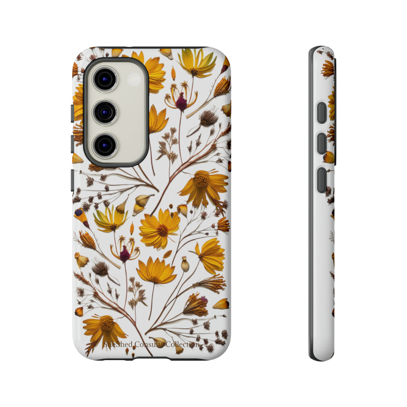 Aesthetic Earth Tone Classy Elegant Flower Floral Phone Case. iPhone 15,14,13,12,11,X,8,7,6. Samsung, Google Pixle