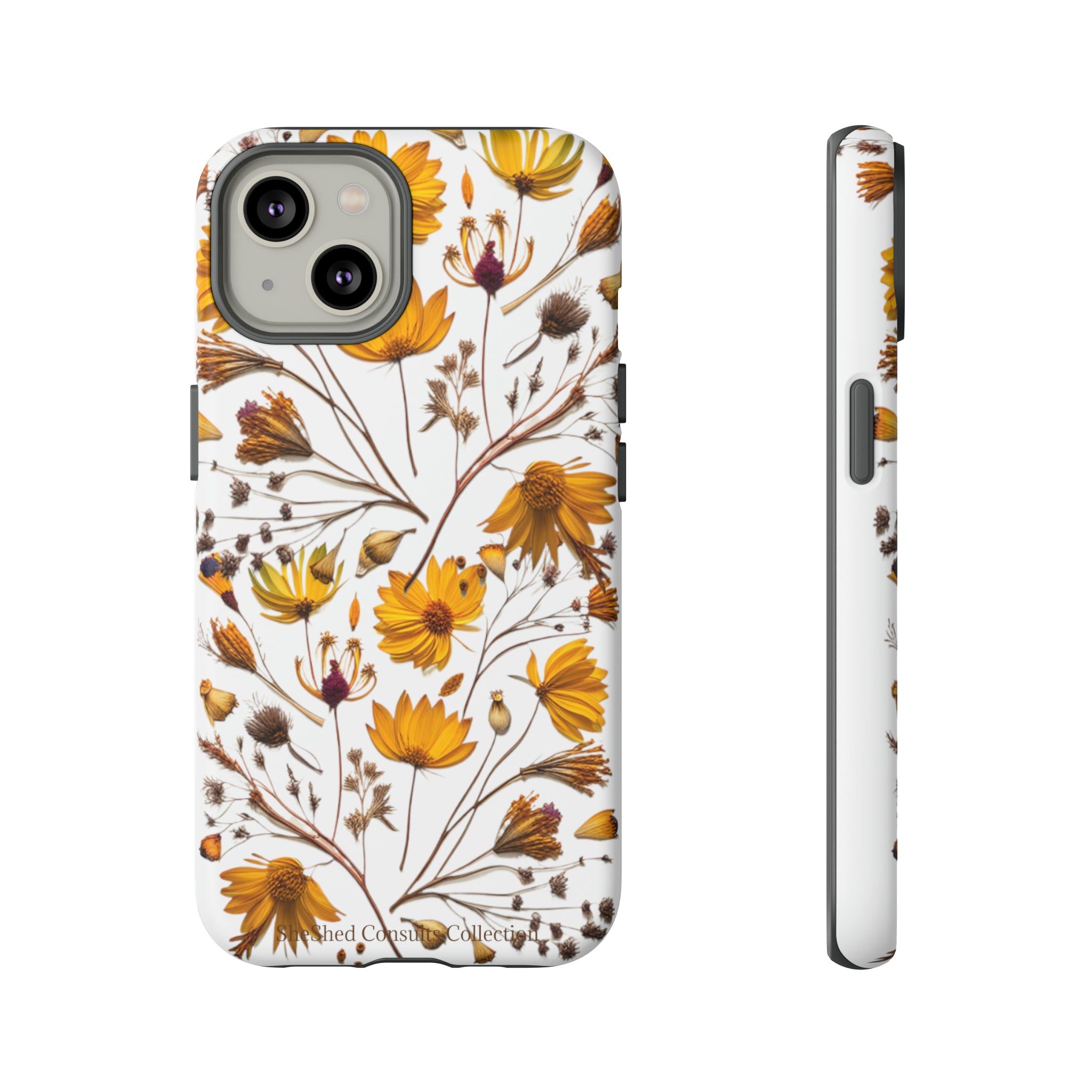 Aesthetic Earth Tone Classy Elegant Flower Floral Phone Case. iPhone 15,14,13,12,11,X,8,7,6. Samsung, Google Pixle