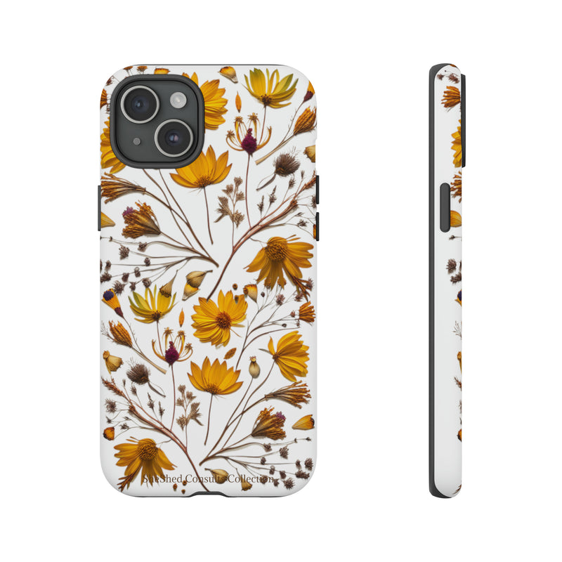 Aesthetic Earth Tone Classy Elegant Flower Floral Phone Case. iPhone 15,14,13,12,11,X,8,7,6. Samsung, Google Pixle