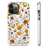 Aesthetic Earth Tone Classy Elegant Flower Floral Phone Case. iPhone 15,14,13,12,11,X,8,7,6. Samsung, Google Pixle