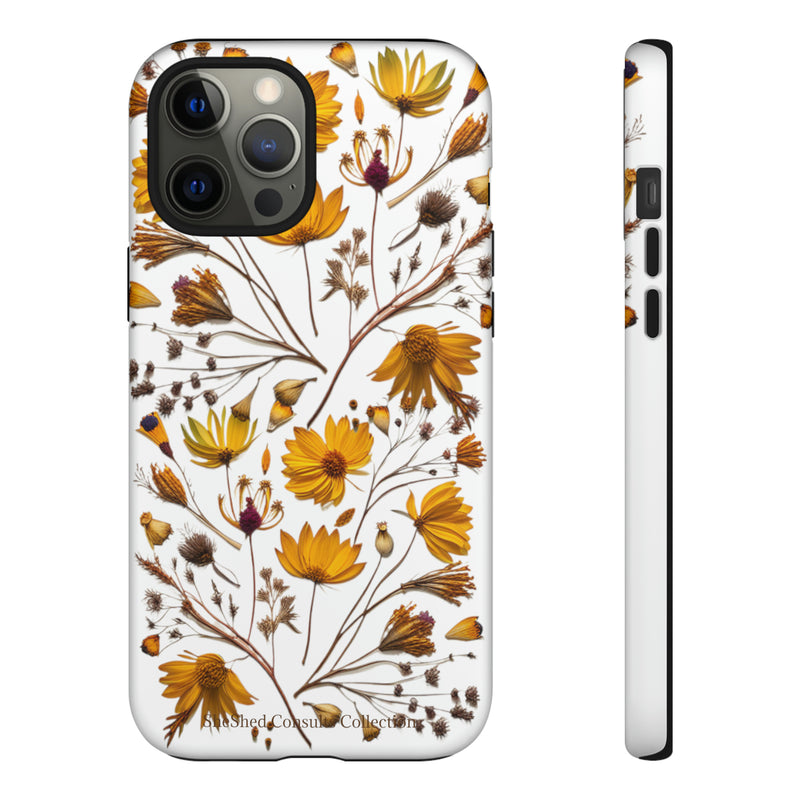 Aesthetic Earth Tone Classy Elegant Flower Floral Phone Case. iPhone 15,14,13,12,11,X,8,7,6. Samsung, Google Pixle