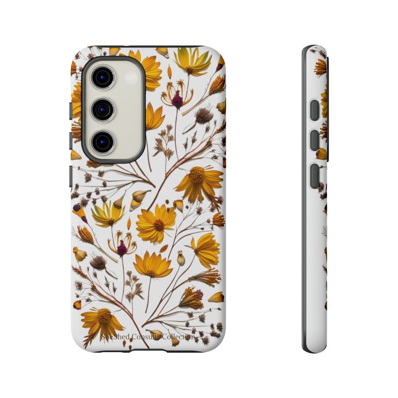 Aesthetic Earth Tone Classy Elegant Flower Floral Phone Case. iPhone 15,14,13,12,11,X,8,7,6. Samsung, Google Pixle