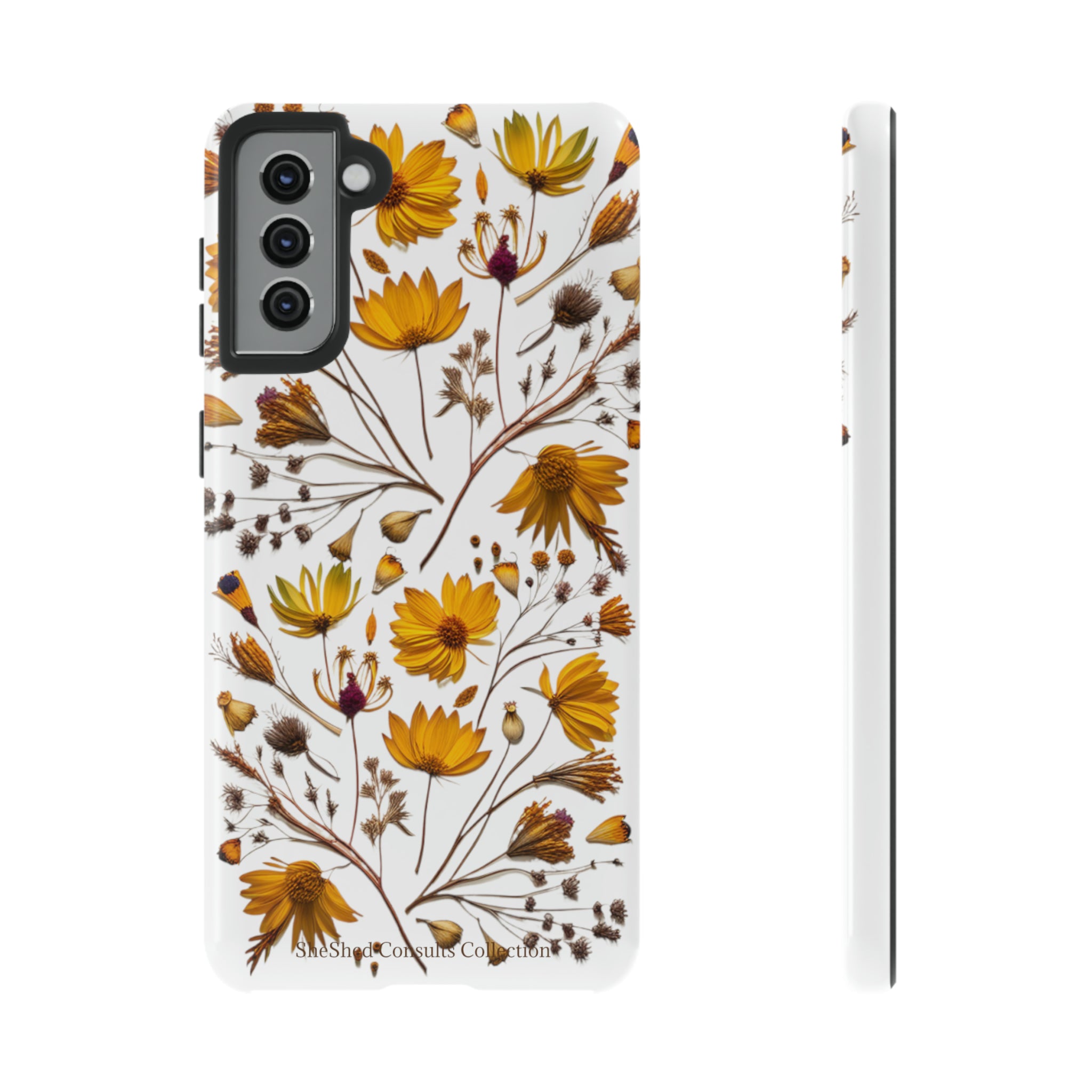 Aesthetic Earth Tone Classy Elegant Flower Floral Phone Case. iPhone 15,14,13,12,11,X,8,7,6. Samsung, Google Pixle