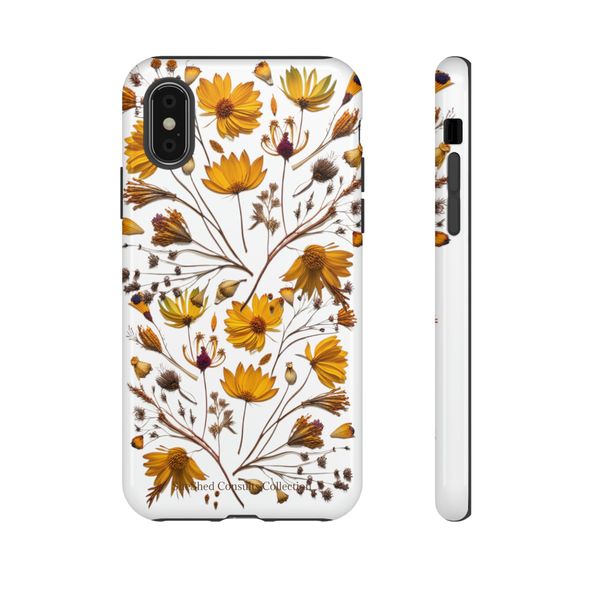 Aesthetic Earth Tone Classy Elegant Flower Floral Phone Case. iPhone 15,14,13,12,11,X,8,7,6. Samsung, Google Pixle