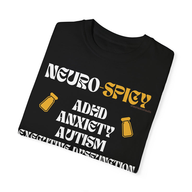 Elevate Your Spirit : Unisex Mental Health NeuroSpicy List T-shirt