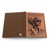 Aesthetic, Neurodiverse, Calming, Organizer, Customizable, Brown Empress, Hardcover Journal Matte - Ruled Line