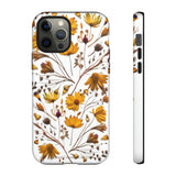 Aesthetic Earth Tone Classy Elegant Flower Floral Phone Case. iPhone 15,14,13,12,11,X,8,7,6. Samsung, Google Pixle