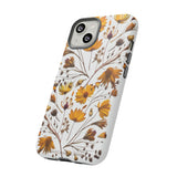 Aesthetic Earth Tone Classy Elegant Flower Floral Phone Case. iPhone 15,14,13,12,11,X,8,7,6. Samsung, Google Pixle