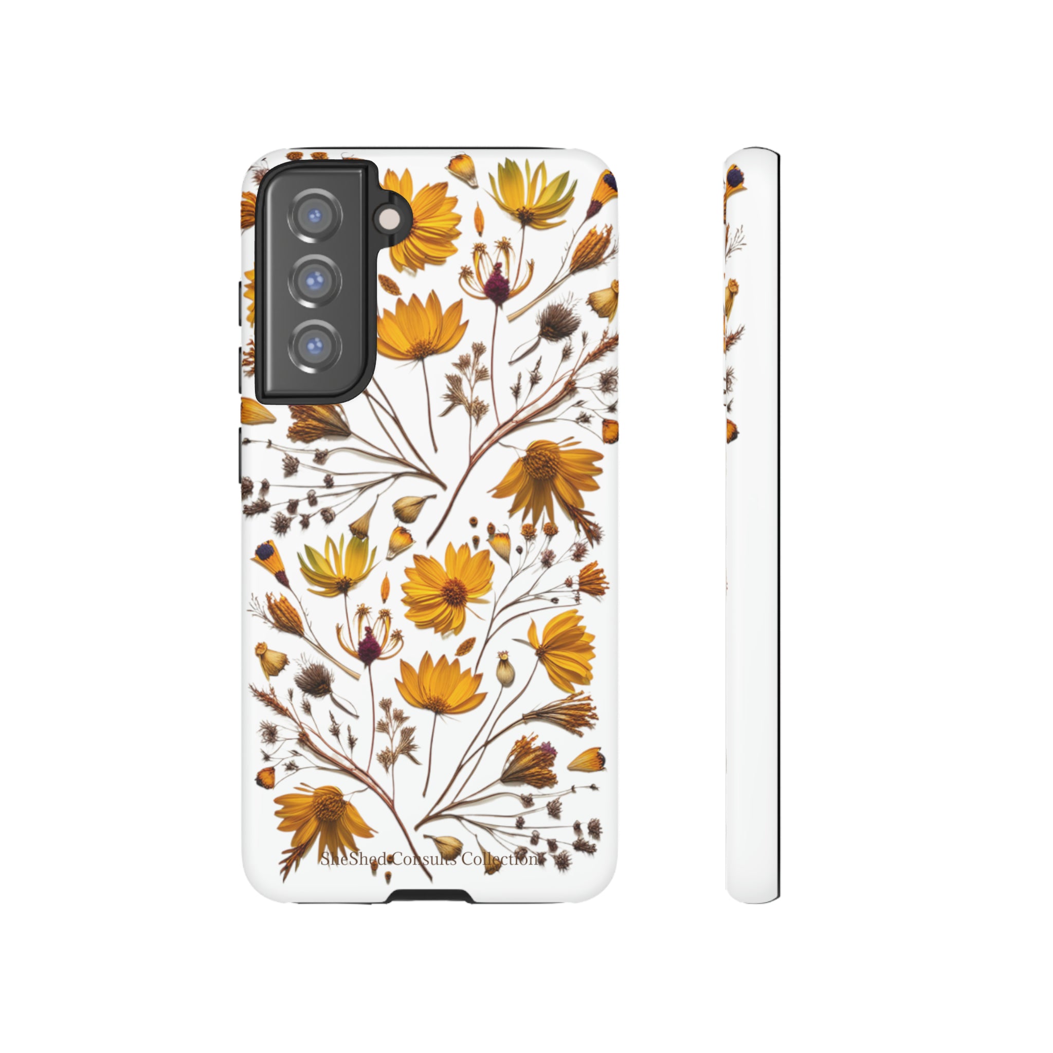 Aesthetic Earth Tone Classy Elegant Flower Floral Phone Case. iPhone 15,14,13,12,11,X,8,7,6. Samsung, Google Pixle