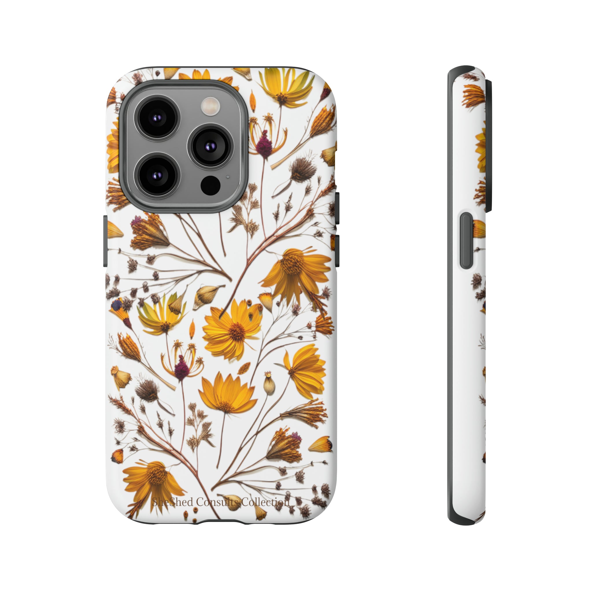 Aesthetic Earth Tone Classy Elegant Flower Floral Phone Case. iPhone 15,14,13,12,11,X,8,7,6. Samsung, Google Pixle