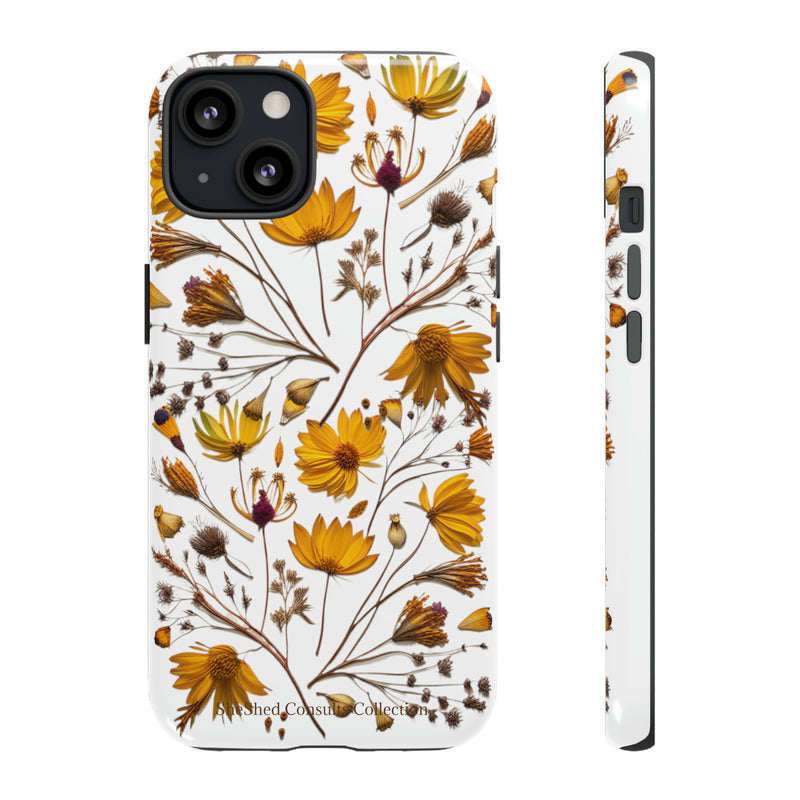 Aesthetic Earth Tone Classy Elegant Flower Floral Phone Case. iPhone 15,14,13,12,11,X,8,7,6. Samsung, Google Pixle