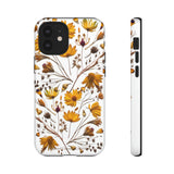 Aesthetic Earth Tone Classy Elegant Flower Floral Phone Case. iPhone 15,14,13,12,11,X,8,7,6. Samsung, Google Pixle