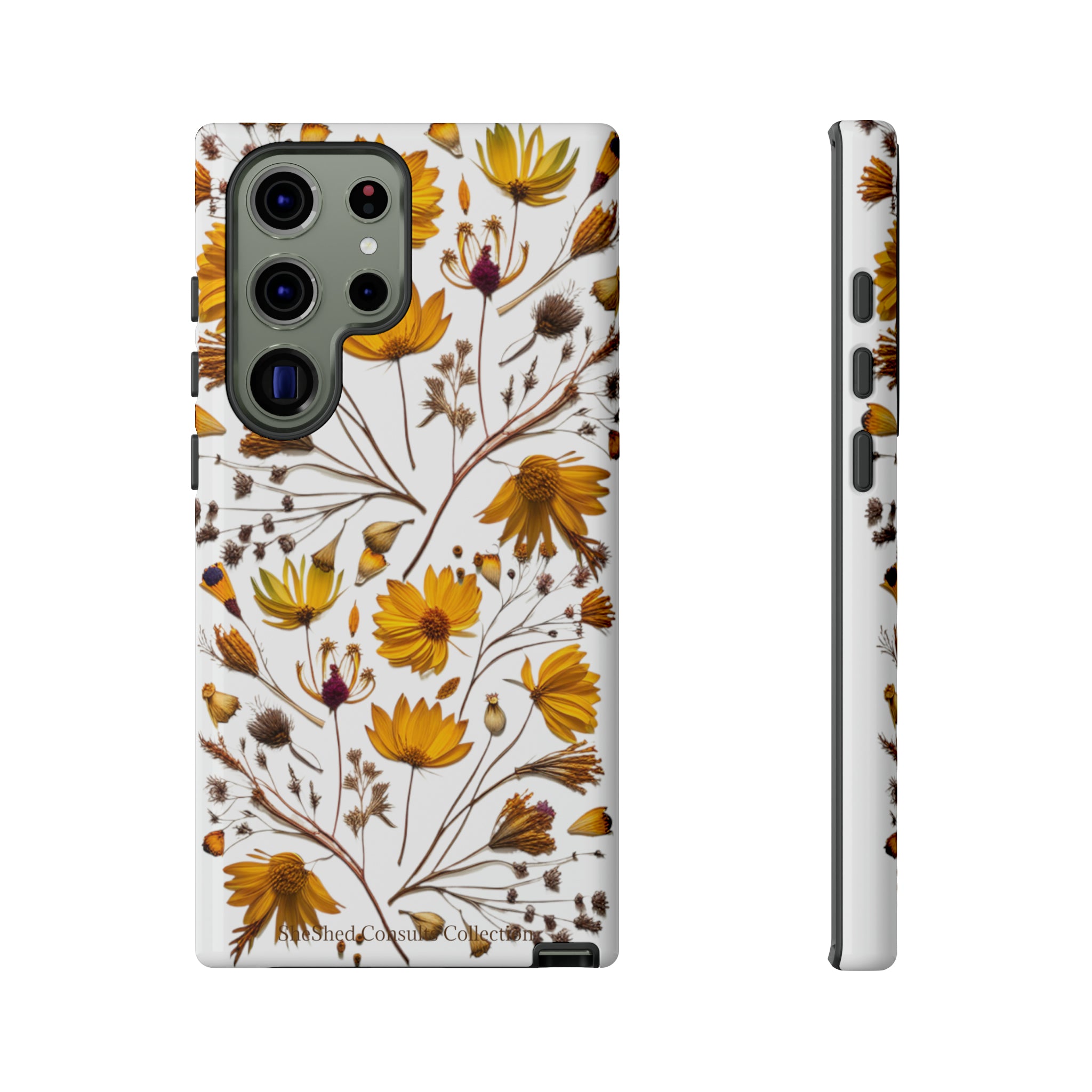 Aesthetic Earth Tone Classy Elegant Flower Floral Phone Case. iPhone 15,14,13,12,11,X,8,7,6. Samsung, Google Pixle