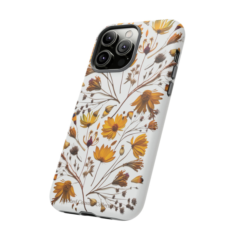 Aesthetic Earth Tone Classy Elegant Flower Floral Phone Case. iPhone 15,14,13,12,11,X,8,7,6. Samsung, Google Pixle