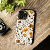 Aesthetic Earth Tone Classy Elegant Flower Floral Phone Case. iPhone 15,14,13,12,11,X,8,7,6. Samsung, Google Pixle