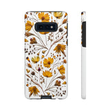 Aesthetic Earth Tone Classy Elegant Flower Floral Phone Case. iPhone 15,14,13,12,11,X,8,7,6. Samsung, Google Pixle