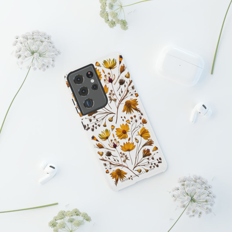 Aesthetic Earth Tone Classy Elegant Flower Floral Phone Case. iPhone 15,14,13,12,11,X,8,7,6. Samsung, Google Pixle