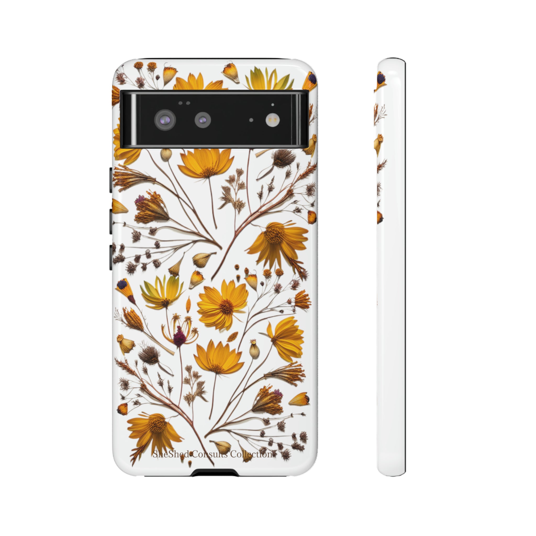 Aesthetic Earth Tone Classy Elegant Flower Floral Phone Case. iPhone 15,14,13,12,11,X,8,7,6. Samsung, Google Pixle