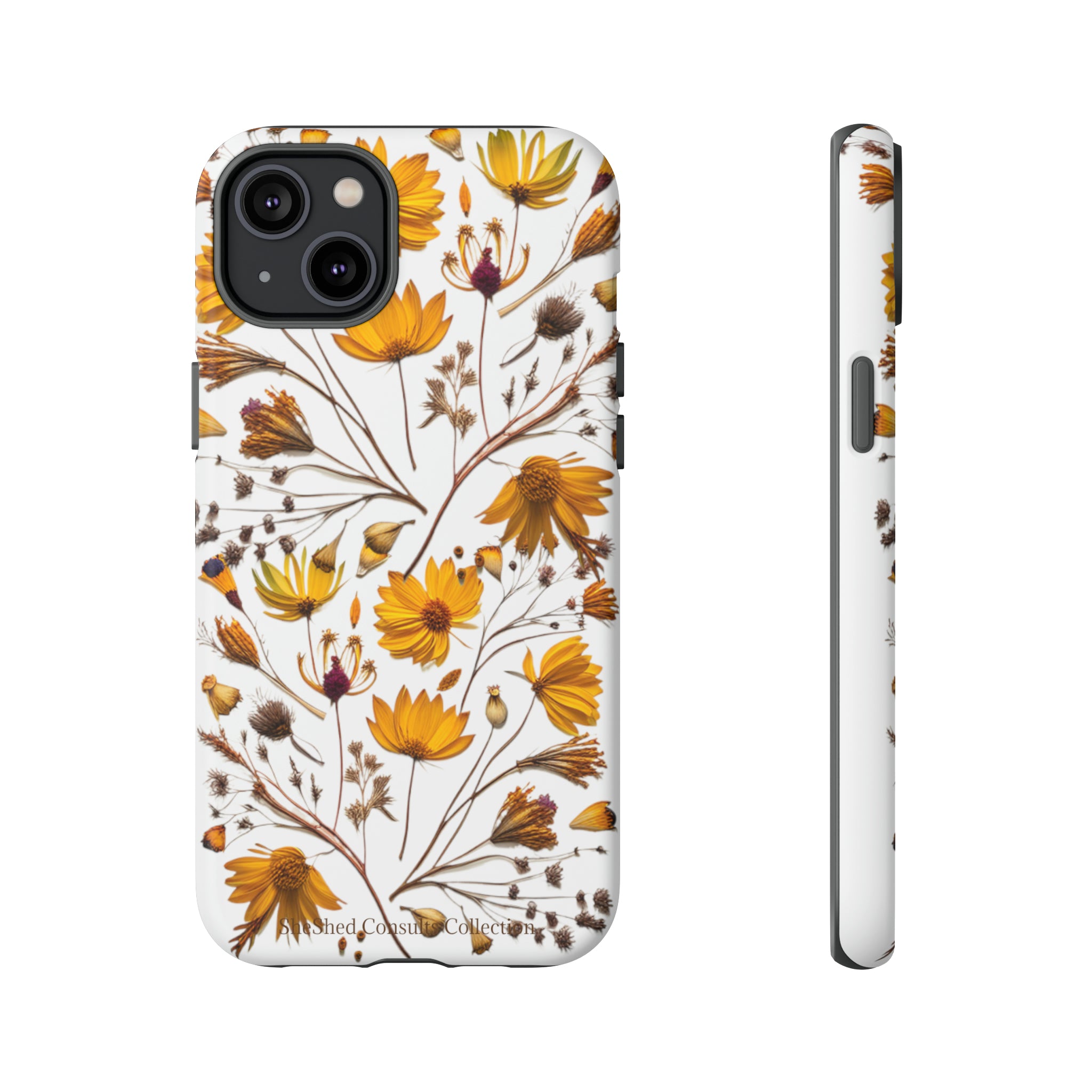 Aesthetic Earth Tone Classy Elegant Flower Floral Phone Case. iPhone 15,14,13,12,11,X,8,7,6. Samsung, Google Pixle