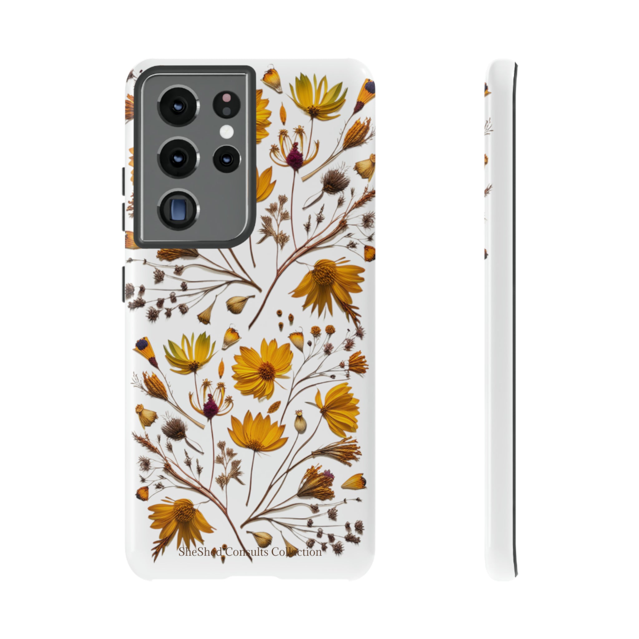 Aesthetic Earth Tone Classy Elegant Flower Floral Phone Case. iPhone 15,14,13,12,11,X,8,7,6. Samsung, Google Pixle