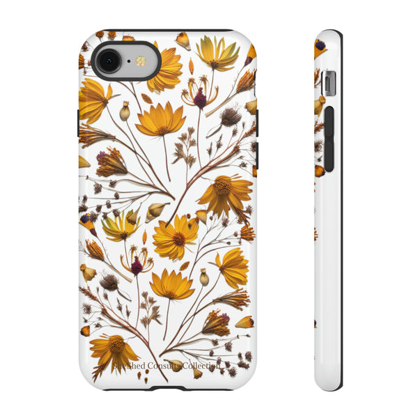 Aesthetic Earth Tone Classy Elegant Flower Floral Phone Case. iPhone 15,14,13,12,11,X,8,7,6. Samsung, Google Pixle