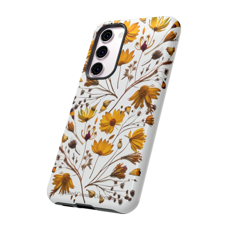 Aesthetic Earth Tone Classy Elegant Flower Floral Phone Case. iPhone 15,14,13,12,11,X,8,7,6. Samsung, Google Pixle