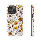 Aesthetic Earth Tone Classy Elegant Flower Floral Phone Case. iPhone 15,14,13,12,11,X,8,7,6. Samsung, Google Pixle