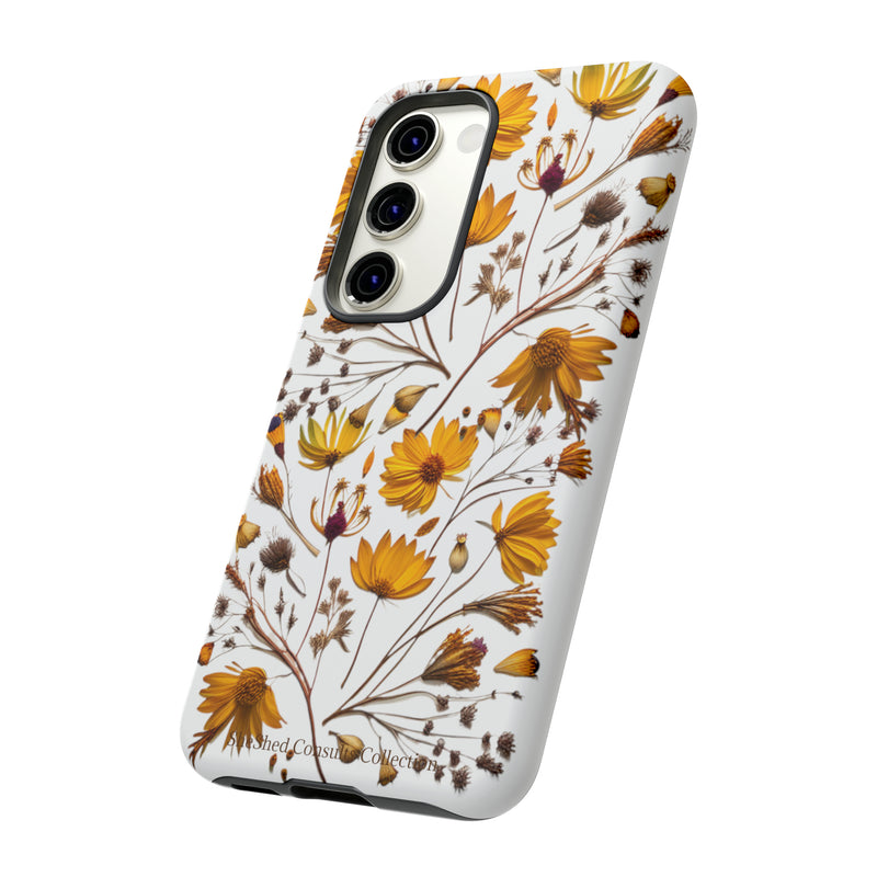 Aesthetic Earth Tone Classy Elegant Flower Floral Phone Case. iPhone 15,14,13,12,11,X,8,7,6. Samsung, Google Pixle