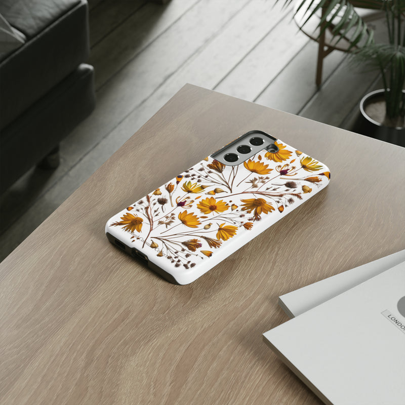 Aesthetic Earth Tone Classy Elegant Flower Floral Phone Case. iPhone 15,14,13,12,11,X,8,7,6. Samsung, Google Pixle