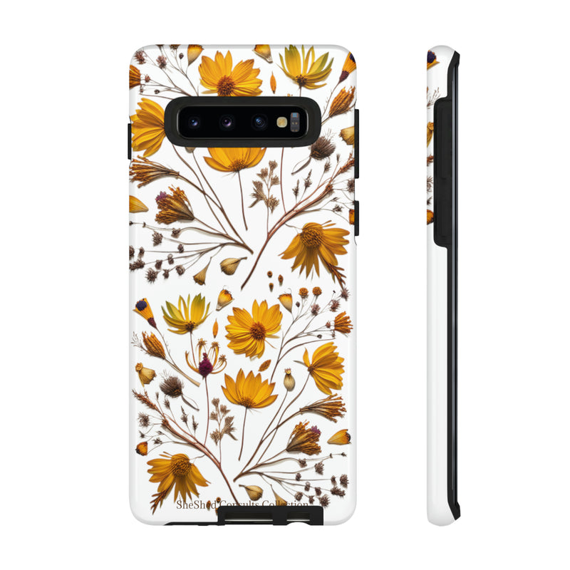 Aesthetic Earth Tone Classy Elegant Flower Floral Phone Case. iPhone 15,14,13,12,11,X,8,7,6. Samsung, Google Pixle