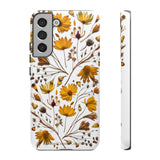 Aesthetic Earth Tone Classy Elegant Flower Floral Phone Case. iPhone 15,14,13,12,11,X,8,7,6. Samsung, Google Pixle